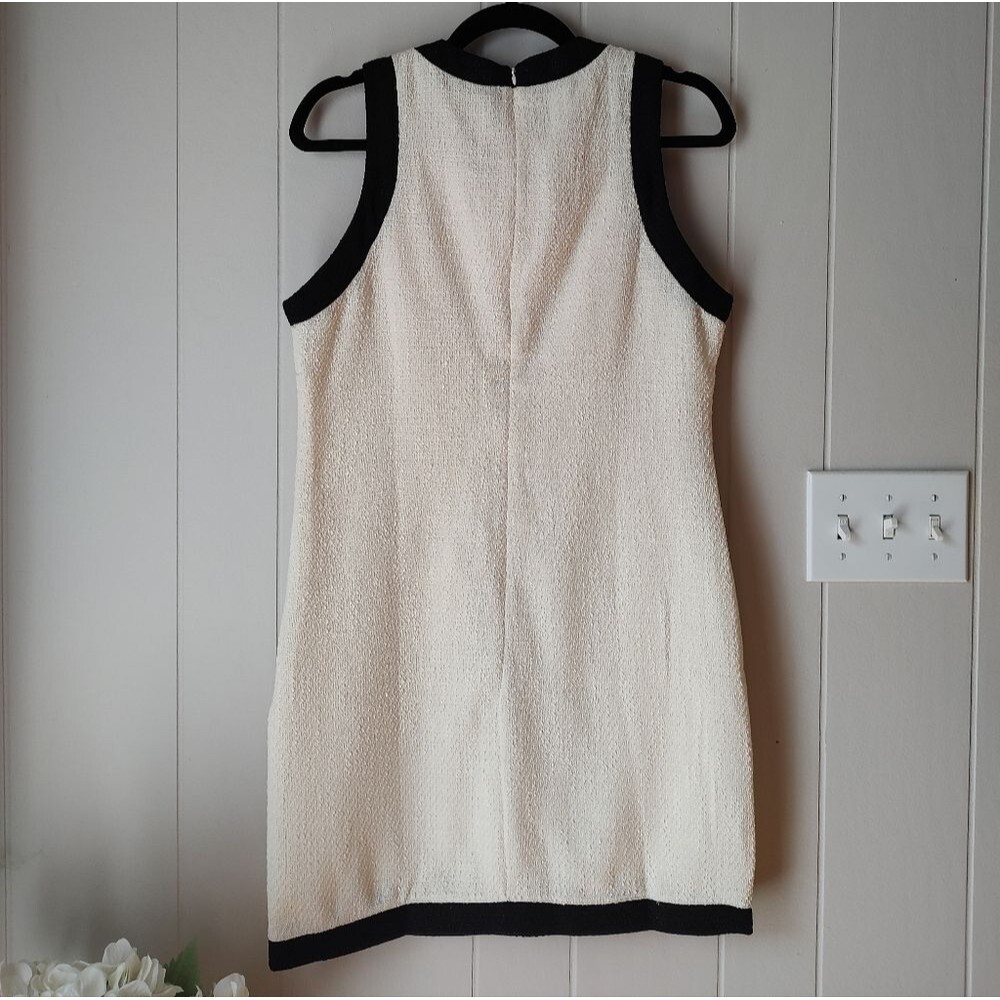 Petal N Pup Just Me Blythe Black And Cream White Sleeveless Tennis Dress Medium - Picture 2 of 8